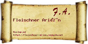Fleischner Arián névjegykártya